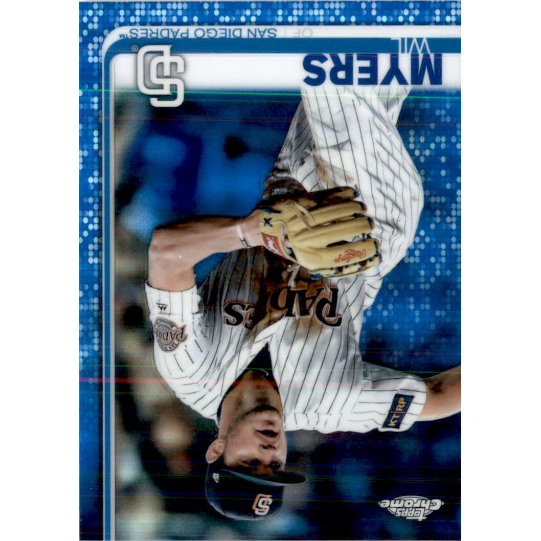 2019 Topps Chrome Blue Refractors #153 Wil Myers. rookie card picture