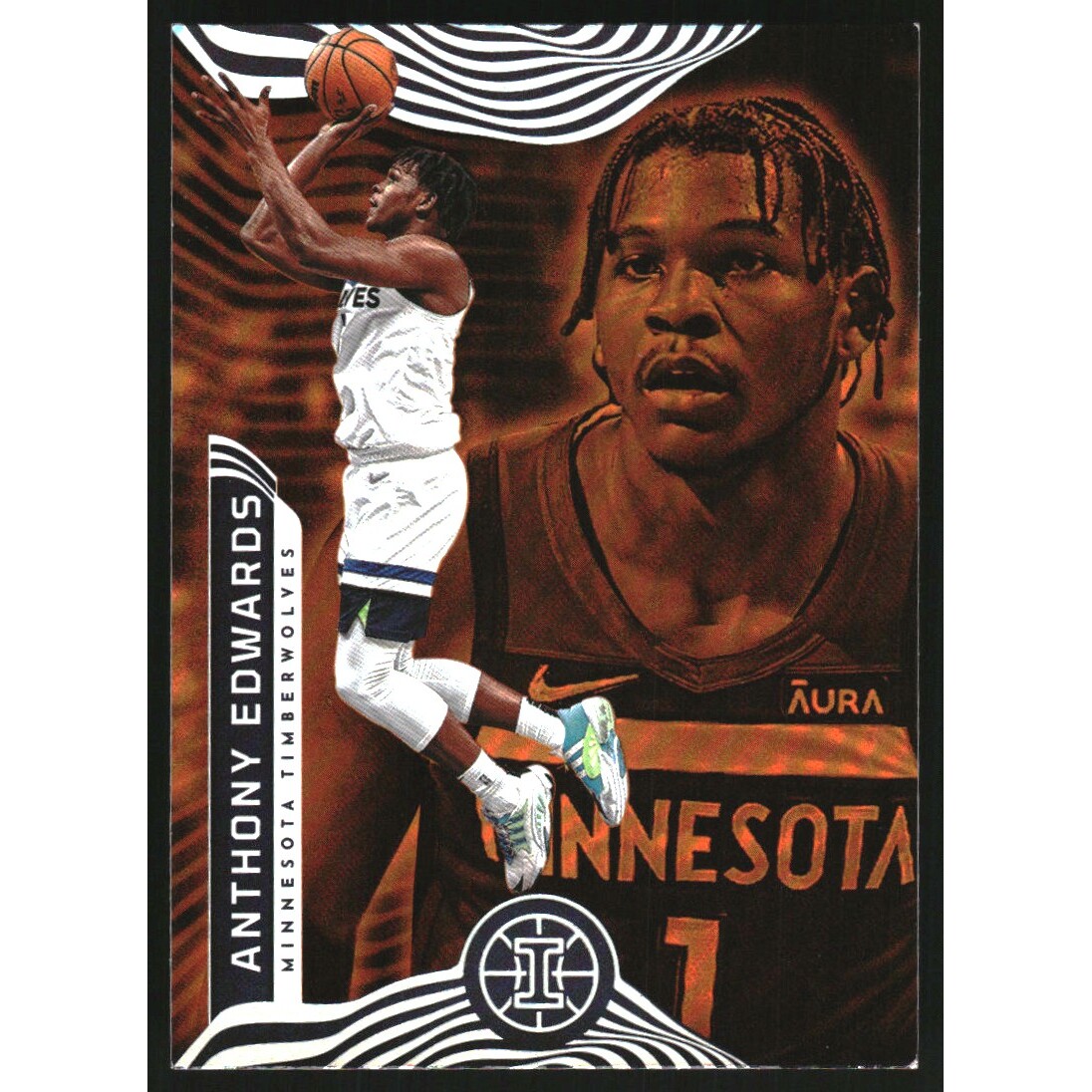 2021-22 Panini Illusions Trophy Collection Orange #27 Anthony Edwards