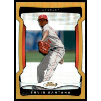 2009 Finest Refractors Gold #54 Ervin Santana