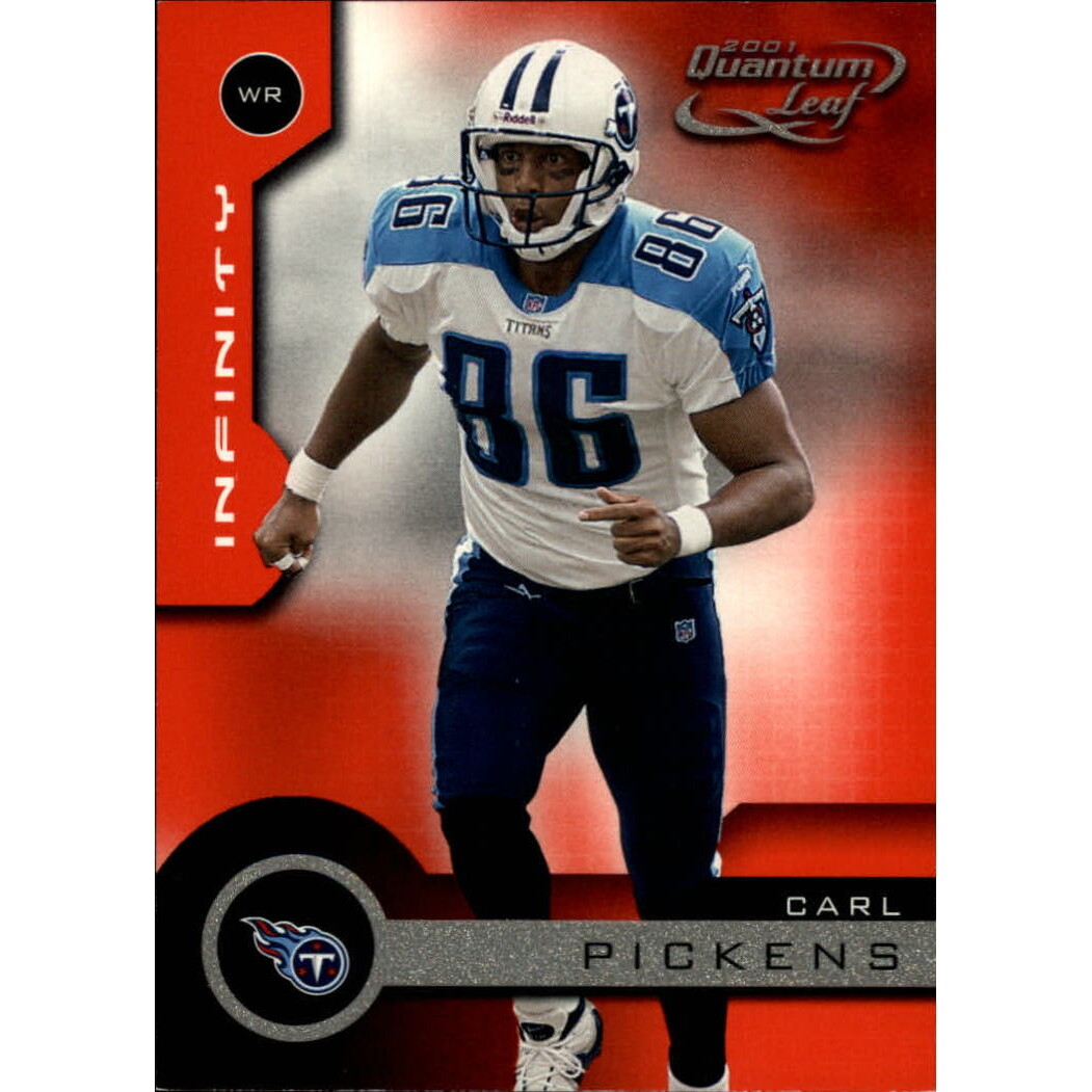 2001 Quantum Leaf Infinity Red #181 Carl Pickens