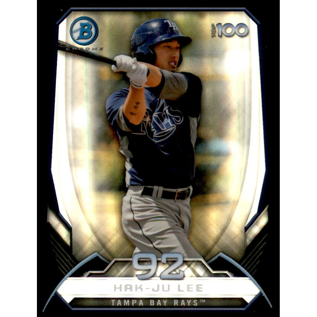 2014 Bowman Chrome Top 100 Prospects Die Cut Refractors #BTP92 Hak-Ju Lee. rookie card picture