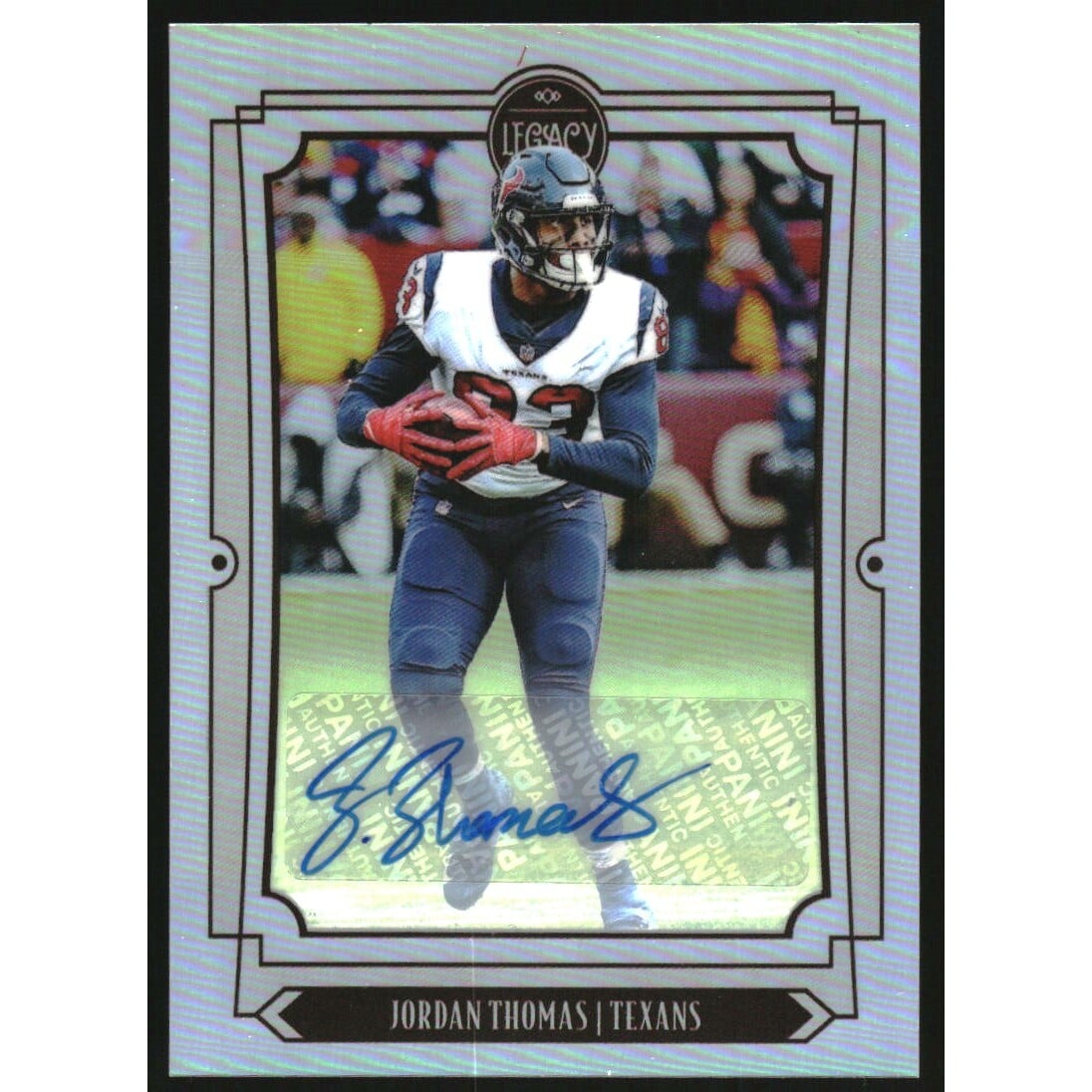 2019 Panini Legacy Premium Penmanship #42 Jordan Thomas. rookie card picture