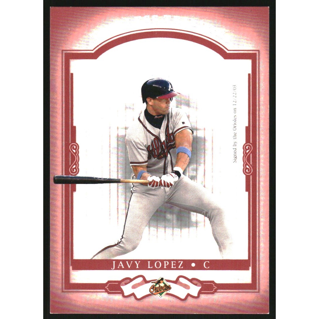 2004 Donruss Classics Timeless Tributes Red #126 Javy Lopez. rookie card picture