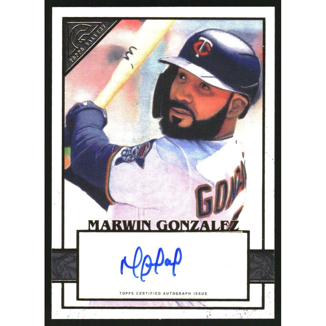 2020 Topps Gallery Autographs #111 Marwin Gonzalez. rookie card picture