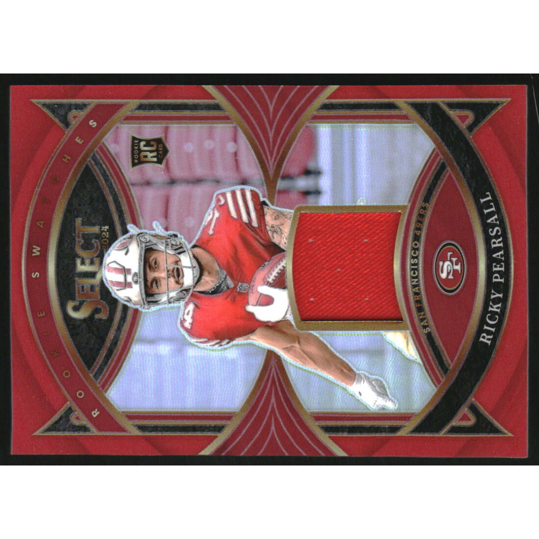 2024 Select Rookie Swatches Prizm Red #6 Ricky Pearsall