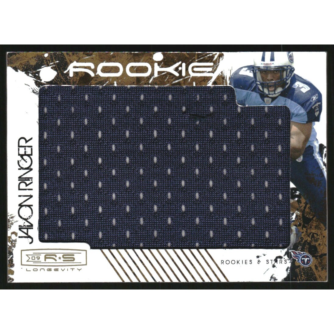 2009 Donruss Rookies and Stars Longevity Rookie Jersey Jumbo Swatch #224 Javon Ringer. rookie card picture