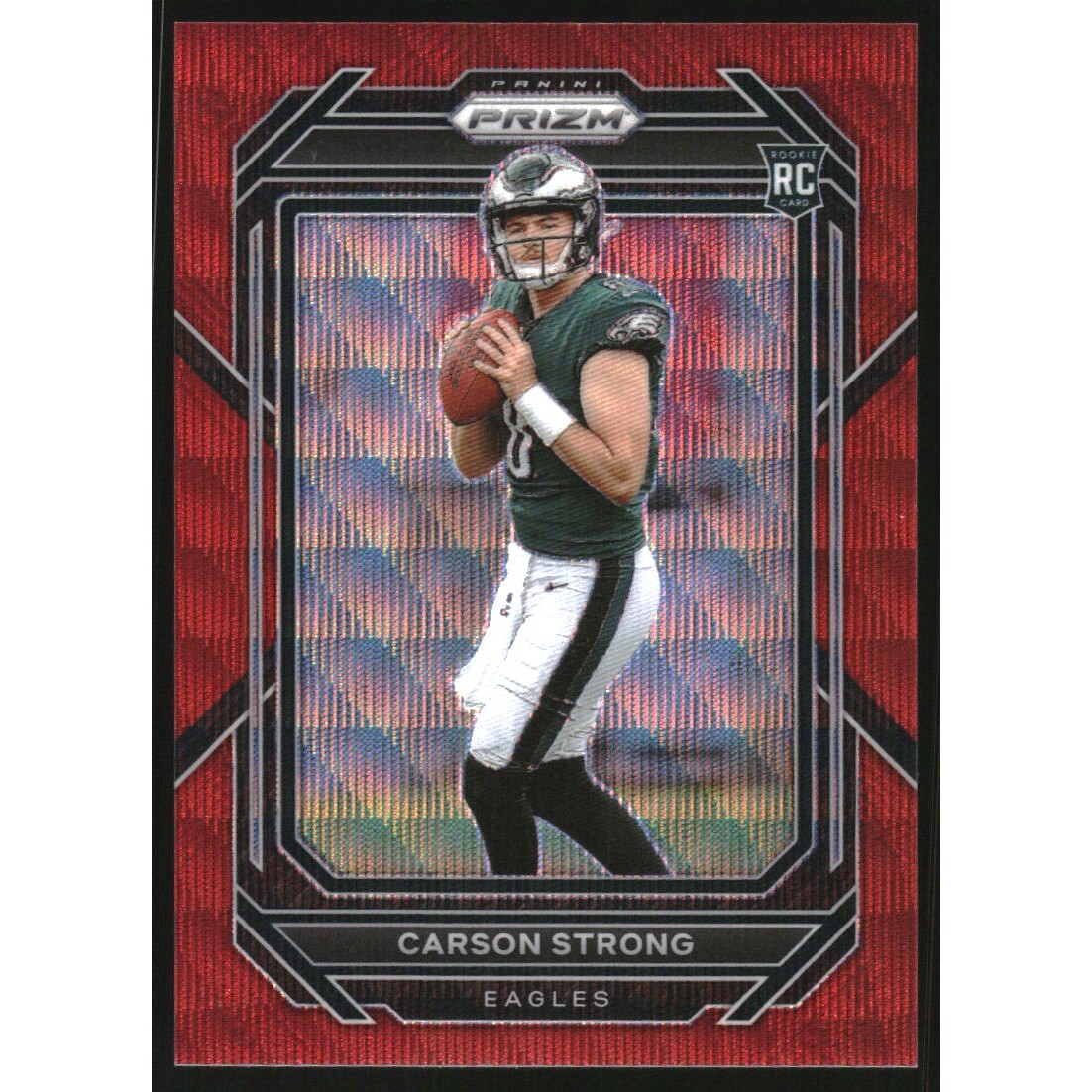 2022 Panini Prizm Prizms Red Wave #307 Carson Strong