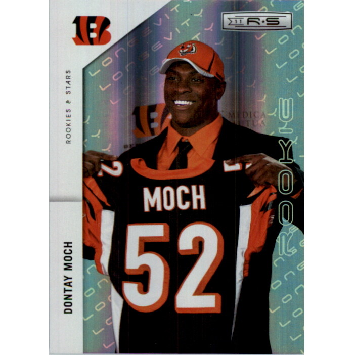 2011 Rookies and Stars Longevity Parallel Platinum #186 Dontay Moch