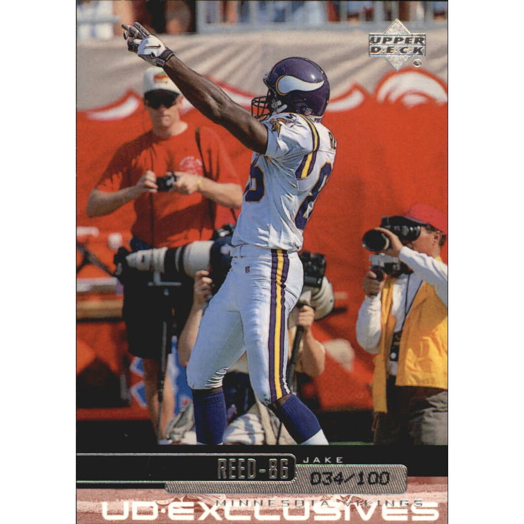 1999 Upper Deck Exclusives 100 #119 Jake Reed. rookie card picture