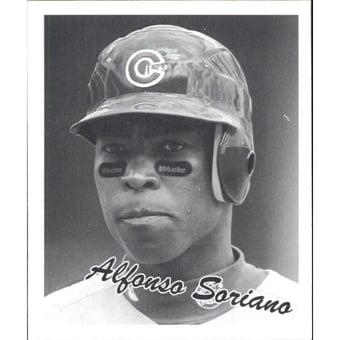 2008 Upper Deck Goudey Mini Blue Backs #253 Alfonso Soriano 36 BW