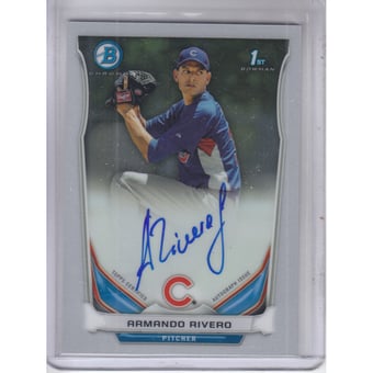 2014 Bowman Chrome Prospect Autographs #BCAPARI Armando Rivero