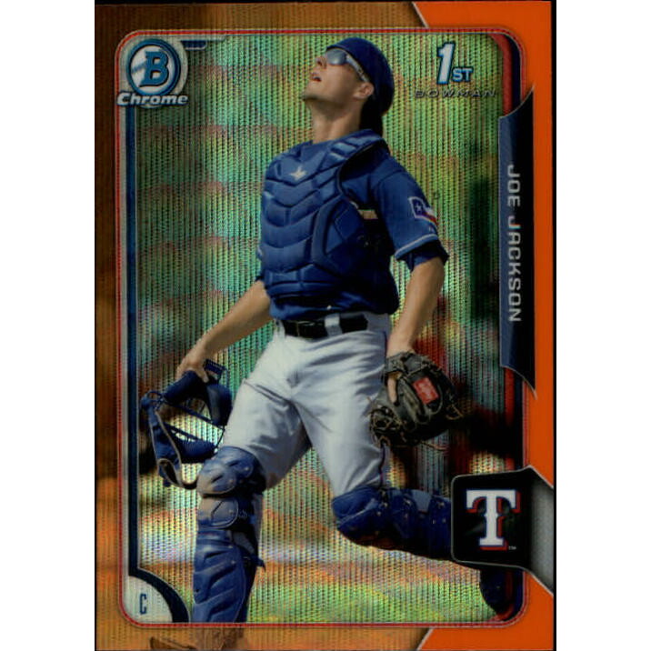 2015 Bowman Chrome Prospects Orange Wave Refractors #BCP120 Joe Jackson. rookie card picture
