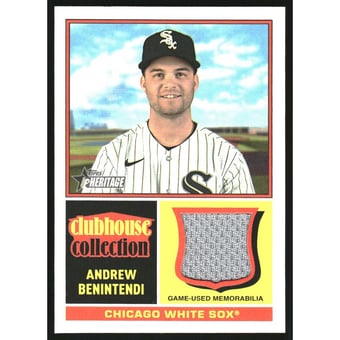 2025 Topps Heritage Clubhouse Collection Relics #CCRABE Andrew Benintendi