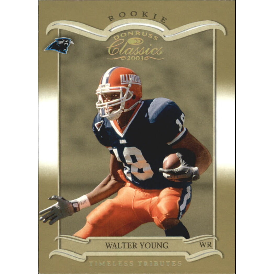 2003 Donruss Classics Timeless Tributes #201 Walter Young. rookie card picture