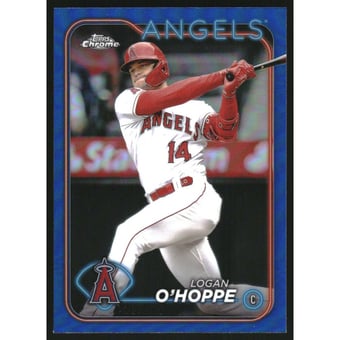 2024 Topps Chrome Blue Refractors #199 Logan O'Hoppe