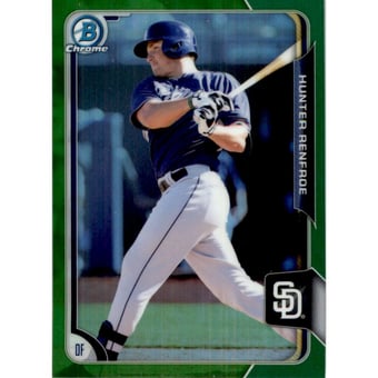 2015 Bowman Chrome Draft Green Refractors #159 Hunter Renfroe