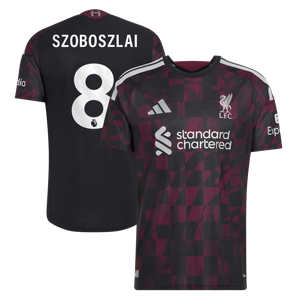 Maillot Third Authentic Liverpool adidas 2026-27 avec flocage Szoboszlai 8, vue 2