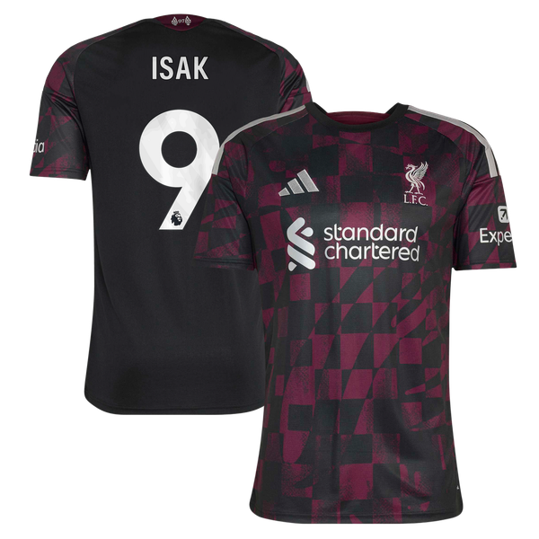 Maillot Third Liverpool adidas 2026-27 avec flocage Isak 9