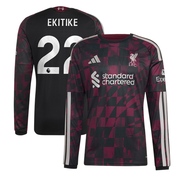 Maillot Third Liverpool adidas 2026-27 - Manches longues avec flocage Ekitike 22