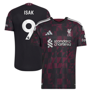 Maillot Third Authentic Liverpool adidas 2026-27 avec flocage Isak 9, vue 1