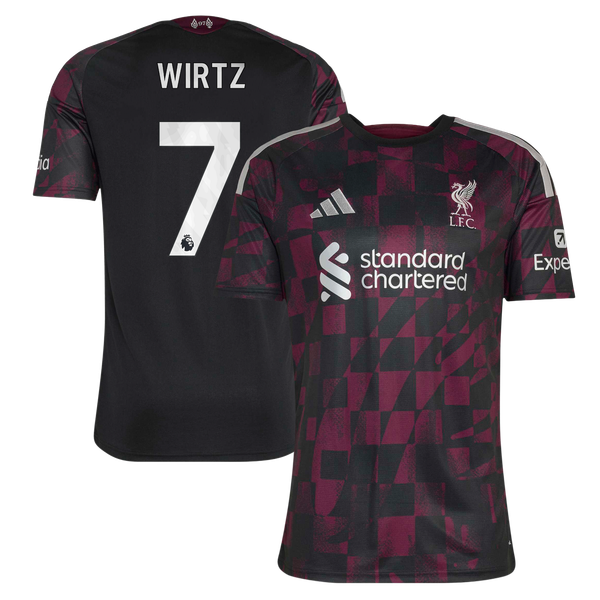 Maillot Third Liverpool adidas 2026-27 avec flocage Wirtz 7