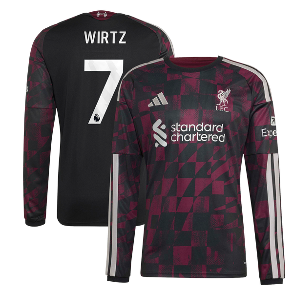 Maillot Third Liverpool adidas 2026-27 - Manches longues avec flocage Wirtz 7