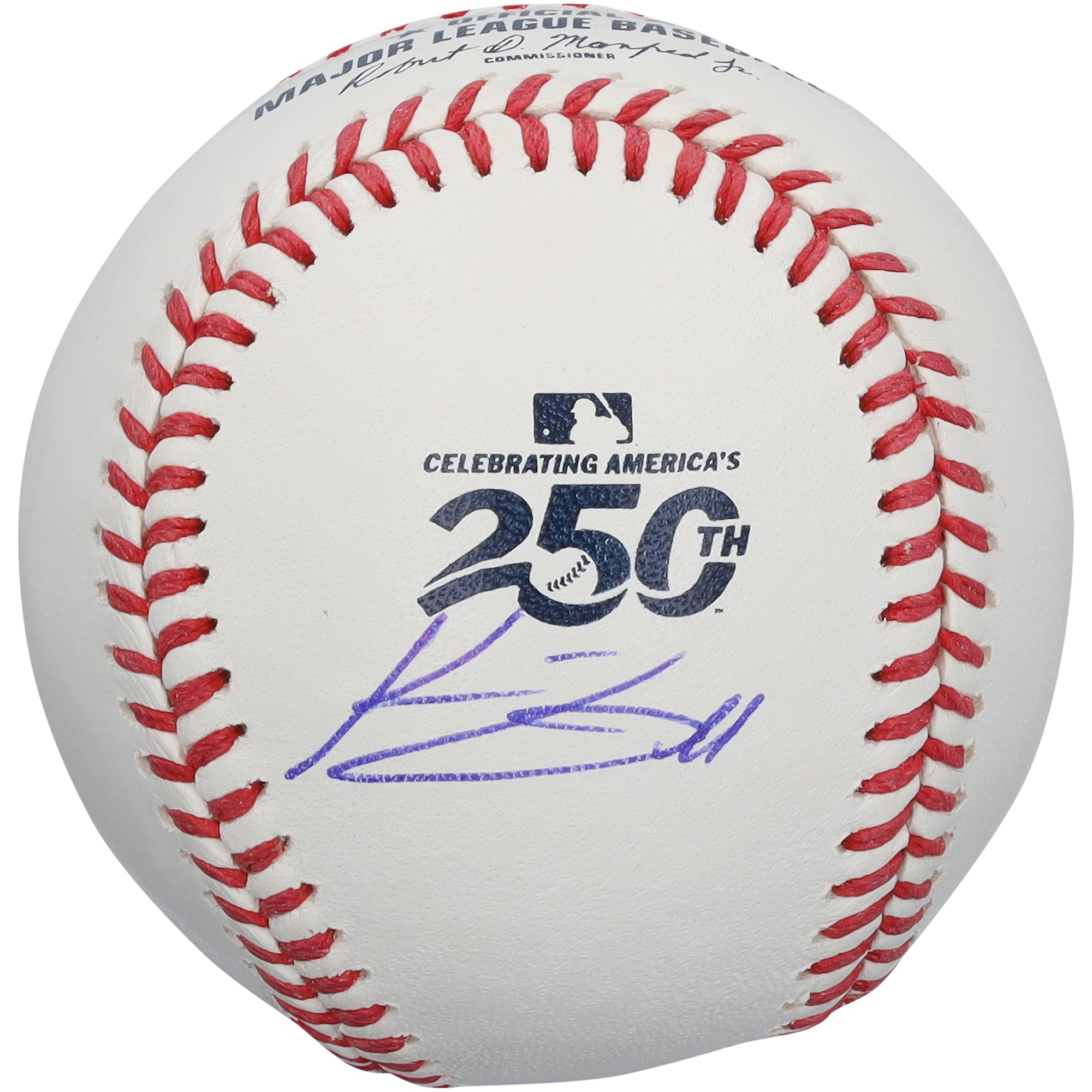 Konnor Griffin Pittsburgh Pirates Autographed USA 250th Logo Baseball
