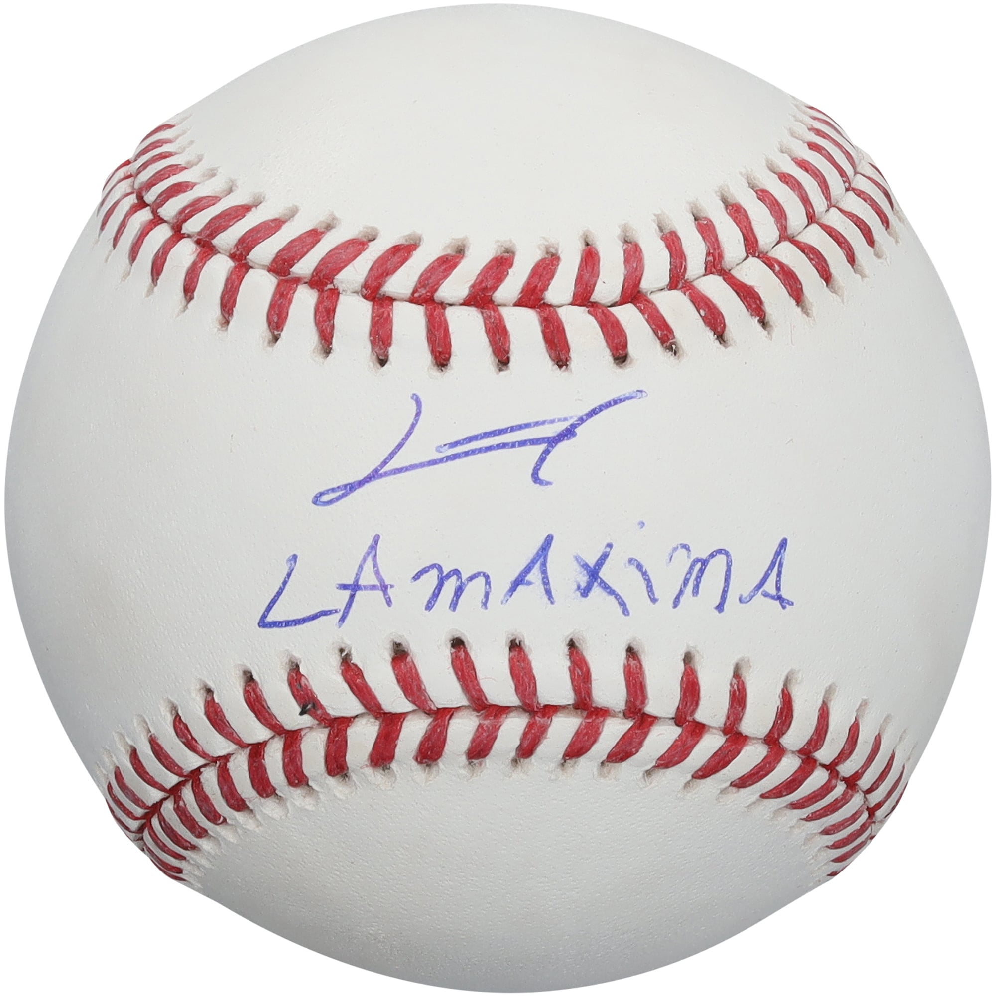 Junior Caminero Tampa Bay Rays Autographed Baseball with "La Maxima" Inscription