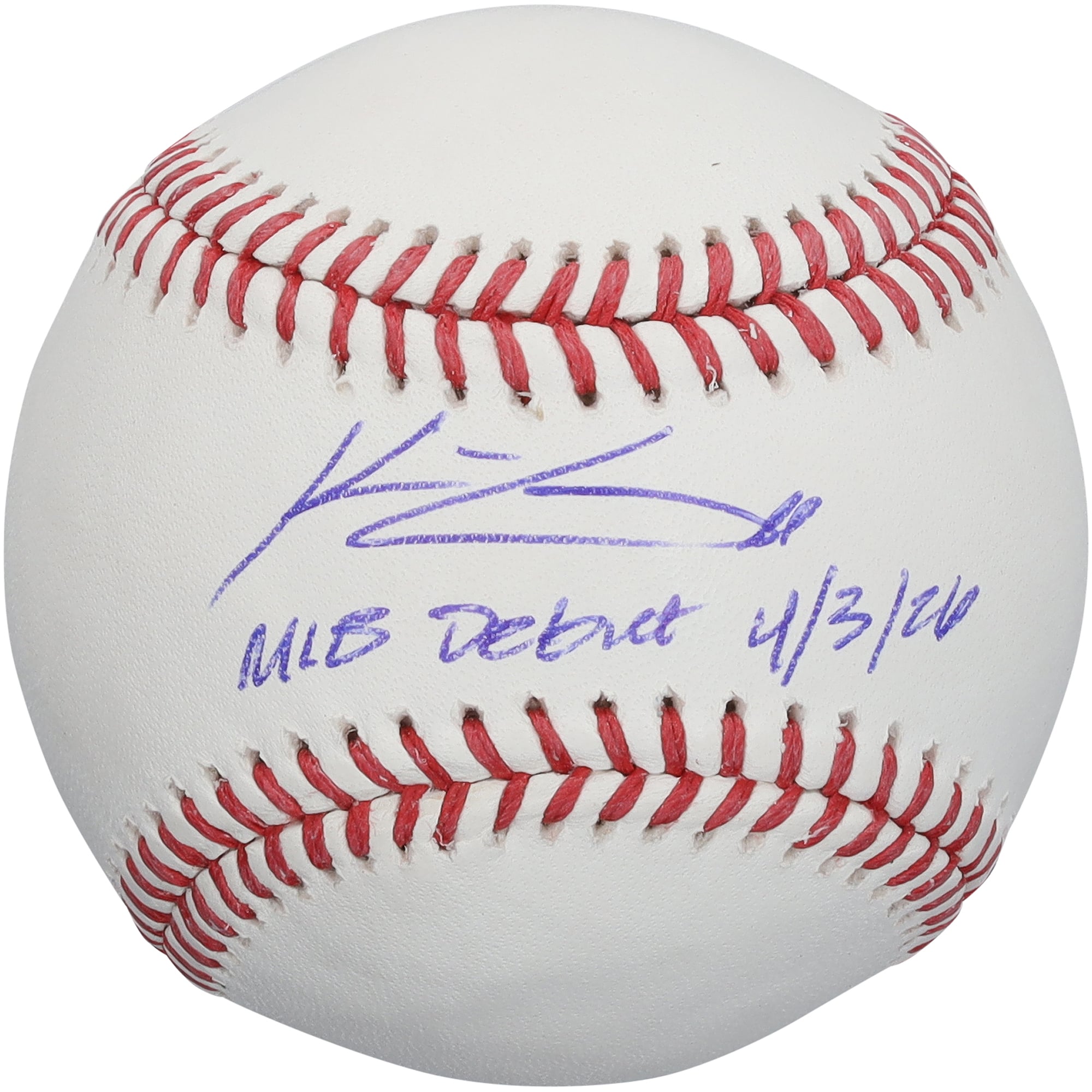 Konnor Griffin Pittsburgh Pirates Autographed Baseball with "MLB Debut 4/3/26" Inscription
