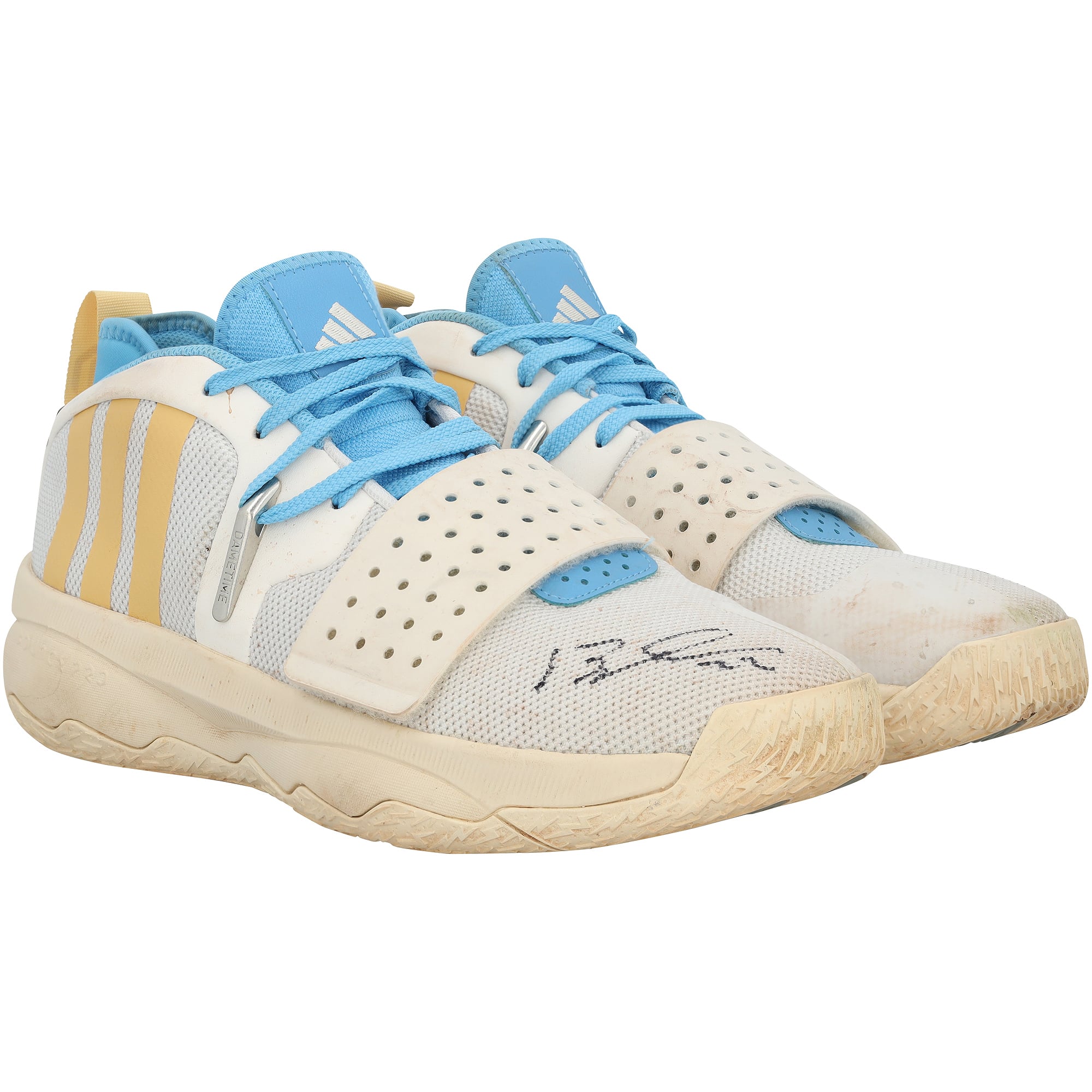 Brooks Lee Minnesota Twins Autographed Player-Worn White adidas Shoes from the 2024 MLB Season