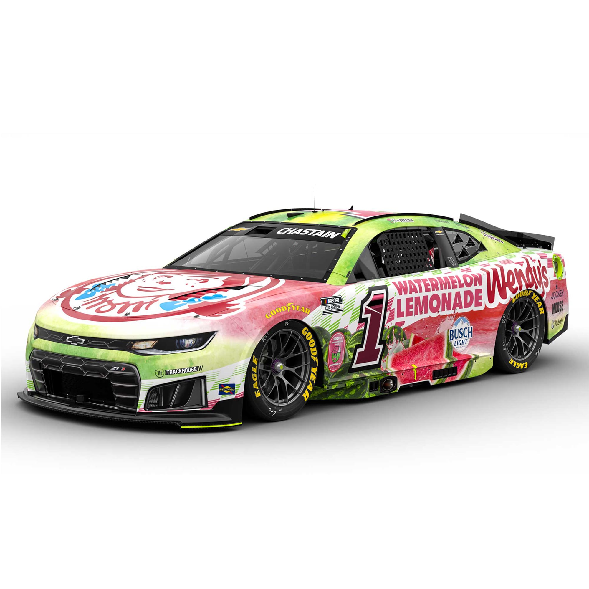 Action Racing Ross Chastain # 1 Wendy’s Watermelon Lemonade 1:24 Regular Paint Die-Cast Camaro ZL1 Action Racing Ross Chastain # 1 Wendy’s Watermelon Lemonade 1:24 Regular Paint Die-Cast Camaro ZL1