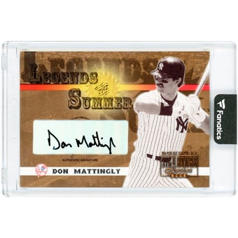 Don Mattingly New York Yankees Autographed 2003 Donruss Signature Series Legends Of The Summer #LS-12 Card