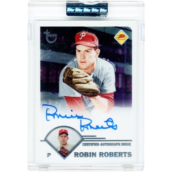 Robin Roberts Philadelphia Phillies Autographed 2003 Topps Retired Signatures #TA-RR Card