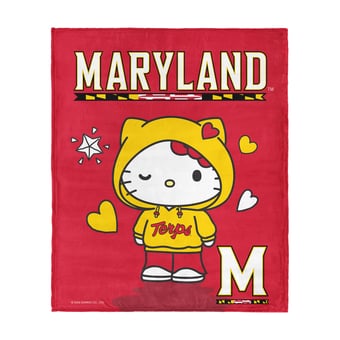 The Northwest Group Maryland Terrapins Hello Kitty 46" x 60" Silk Touch Throw Blanket