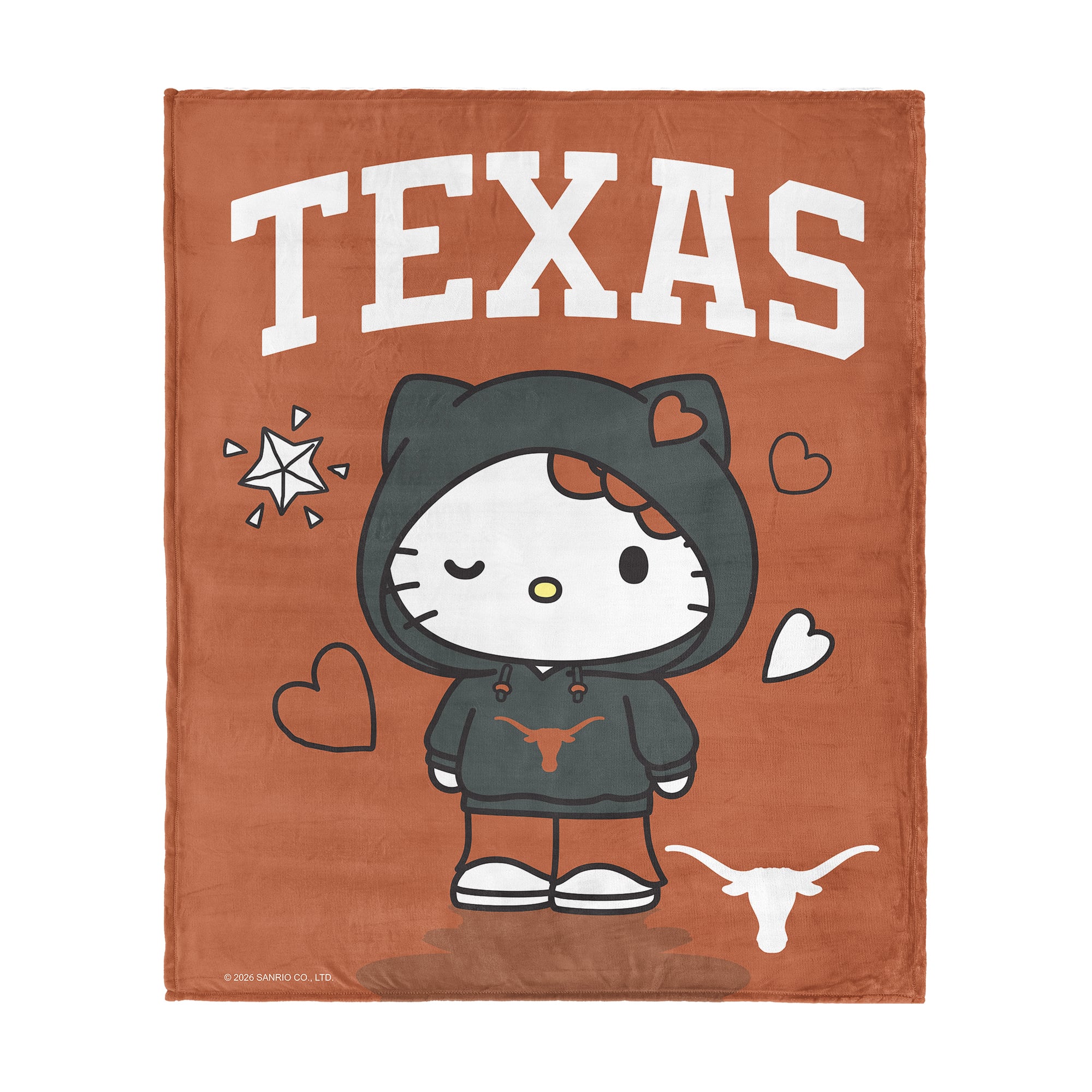 The Northwest Group Texas Longhorns Hello Kitty 46" x 60" Silk Touch Throw Blanket