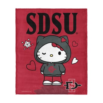 The Northwest Group San Diego State Aztecs Hello Kitty 46" x 60" Silk Touch Throw Blanket