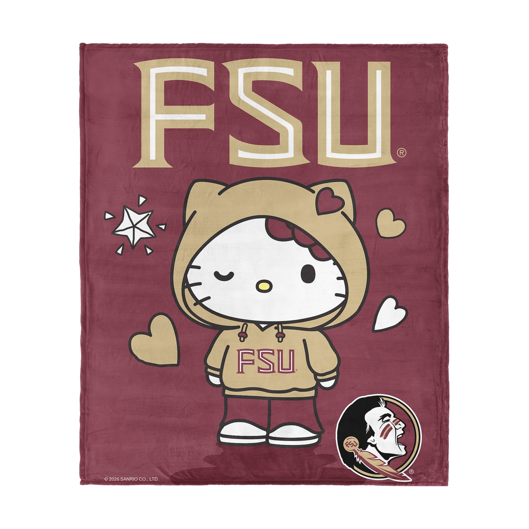 The Northwest Group Florida State Seminoles Hello Kitty 46" x 60" Silk Touch Throw Blanket