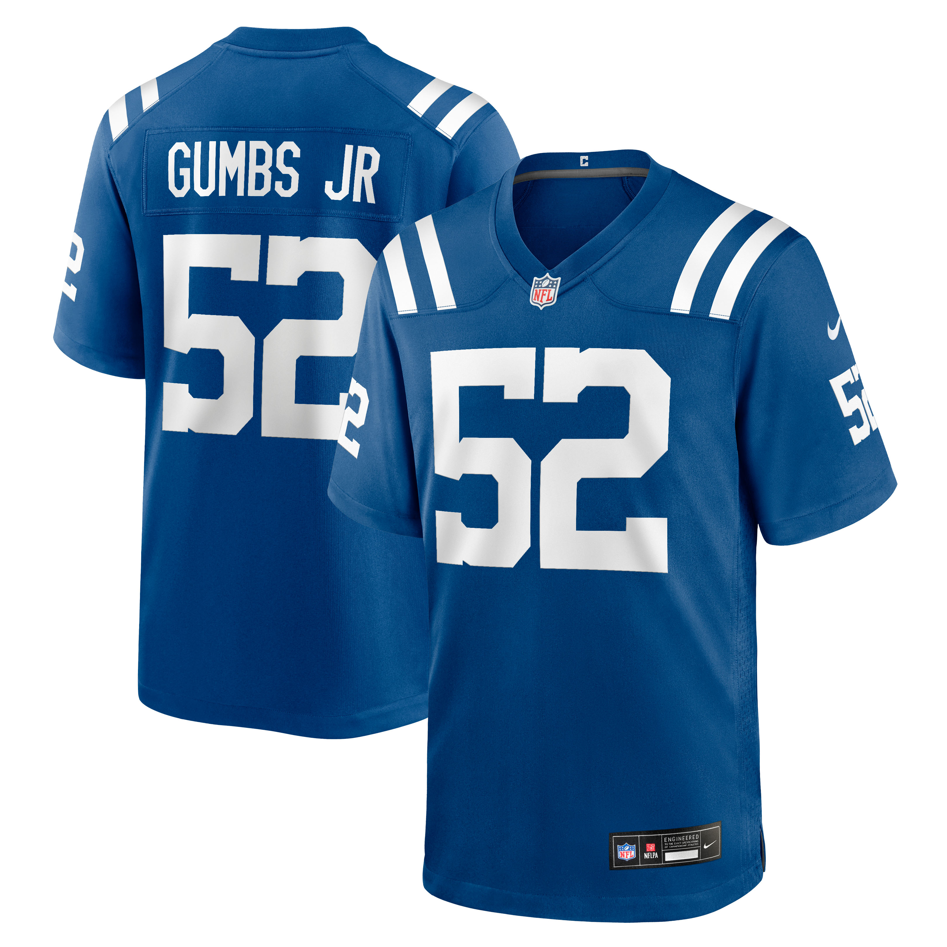 Men's Nike George Gumbs Jr. Royal Indianapolis Colts Team Game Jersey