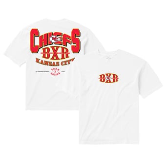 Unisex Born x Raised White Kansas City Chiefs Block Letter T-Shirt