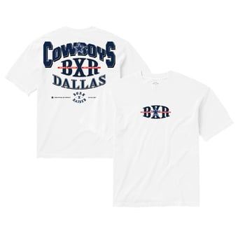 Unisex Born x Raised White Dallas Cowboys Block Letter T-Shirt