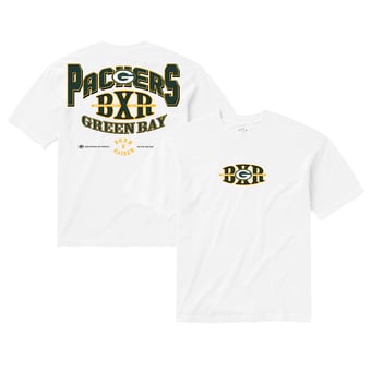 Unisex Born x Raised White Green Bay Packers Block Letter T-Shirt