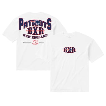 Unisex Born x Raised White New England Patriots Block Letter T-Shirt