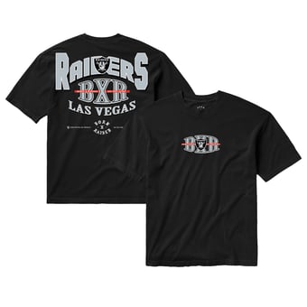 Unisex Born x Raised Black Las Vegas Raiders Block Letter T-Shirt