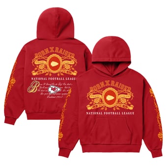 Unisex Born x Raised Red Kansas City Chiefs Crest Hoodie