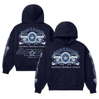 Unisex Born x Raised Navy Dallas Cowboys Crest Hoodie