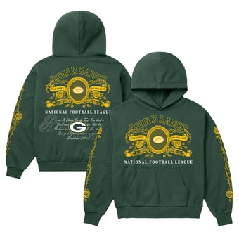 Unisex Born x Raised Green Green Bay Packers Crest Hoodie