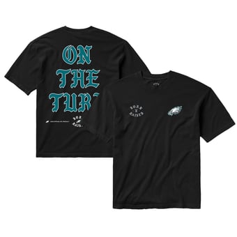 Unisex Born x Raised Black Philadelphia Eagles On The Turf T-Shirt