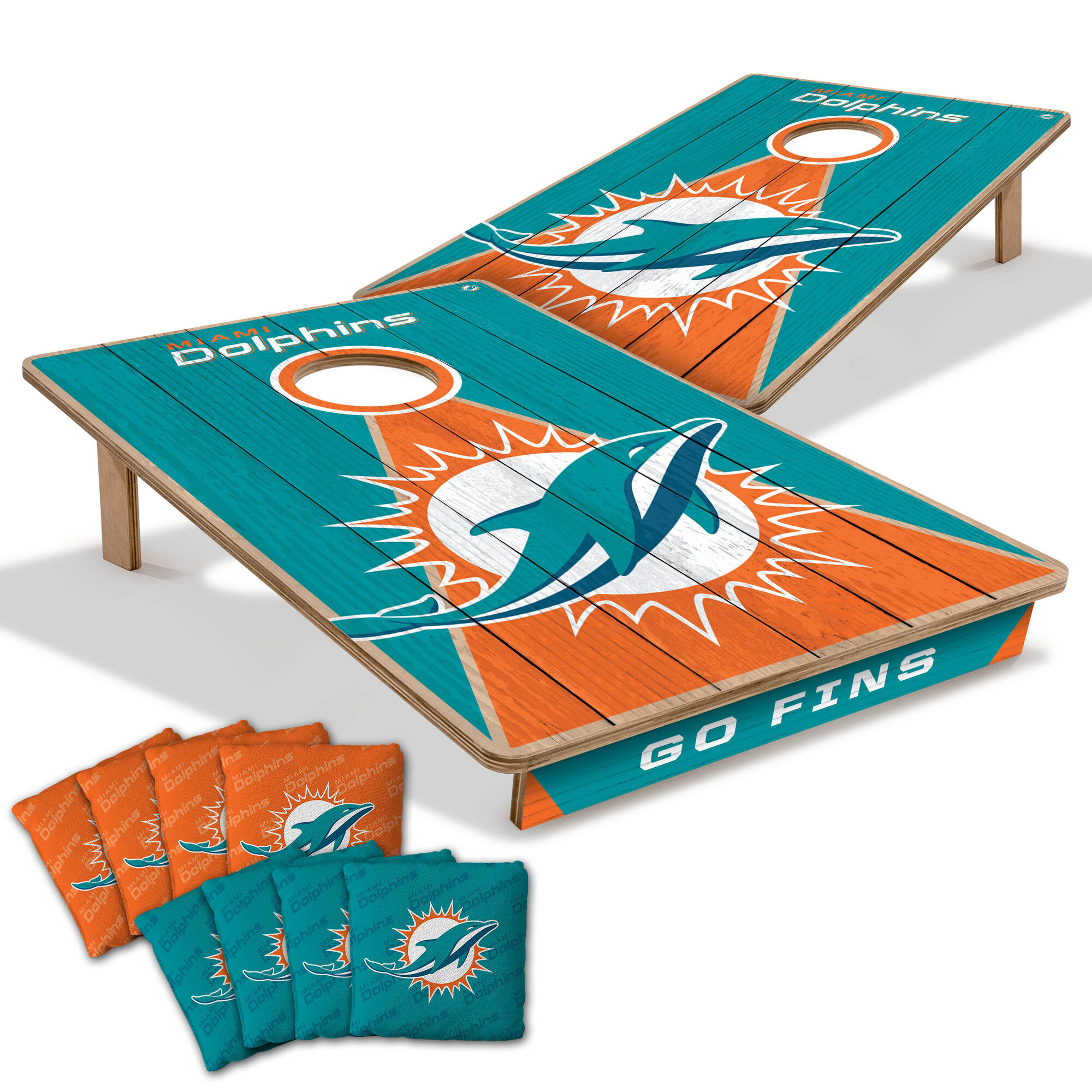 Miami Dolphins 2' x 3' Cornhole Game with Bags