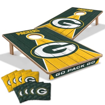 Fanpoint Green Bay Packers 2' x 3' Cornhole Game with Bags