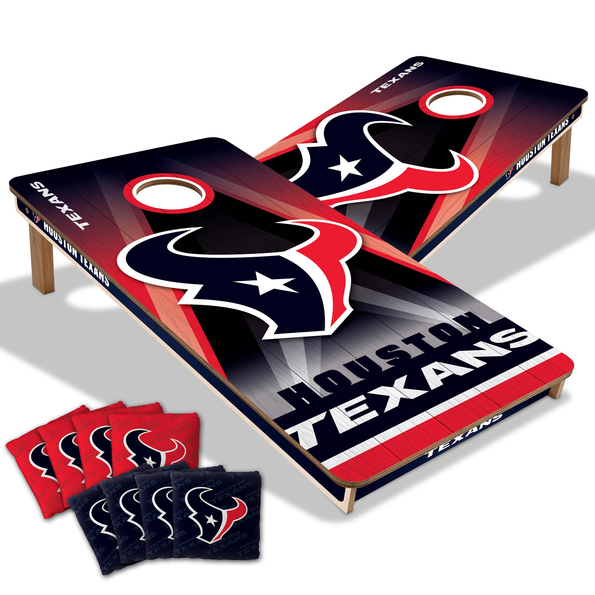 Houston Texans 2' x 4' City Scape Wood Cornhole Game with Bags